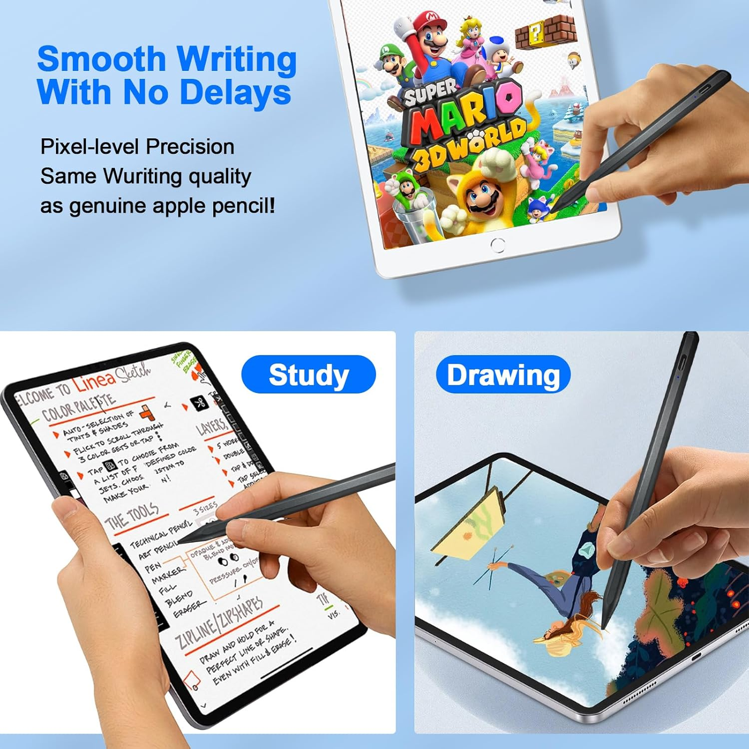 EFAITHFIX Stylus Pen for Ipad Universal Touch Screens Pencil Compatible with Iphone/Ipad Pro/Mini/Air/Android/Microsoft/Surface All Touch Screen, Writing Drawing (Stylus Pen for Universal Screen) image number 6