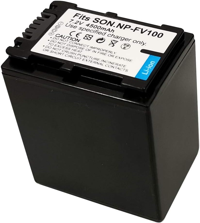 Dual-Channel Mains Charger +2X 4500Mah Battery for NP-FV100 NP-FH100 NP-FV70 NP-FH70 NP-FH30 NP-FH50 NP-FP30 NP-FP50 NP-FP70 NP-FP71 NP-FP90 DCR-DVD DCR-HC DCR-SR HDR-CX HDR-XR Series Camera image number 3