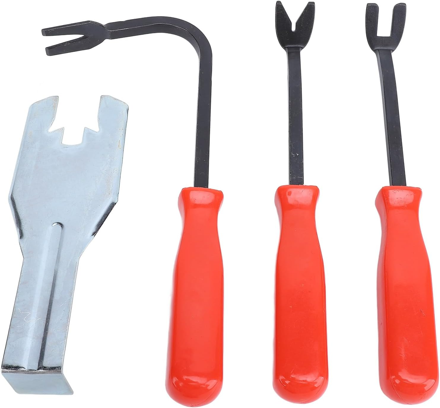 Car Door Panel Remover Set, Metal Auto Trim Rivet Pry Disassembly Repairing Tool with Window Handle Clip Remover, 4 Pcs Trim Removal Tools image number 5