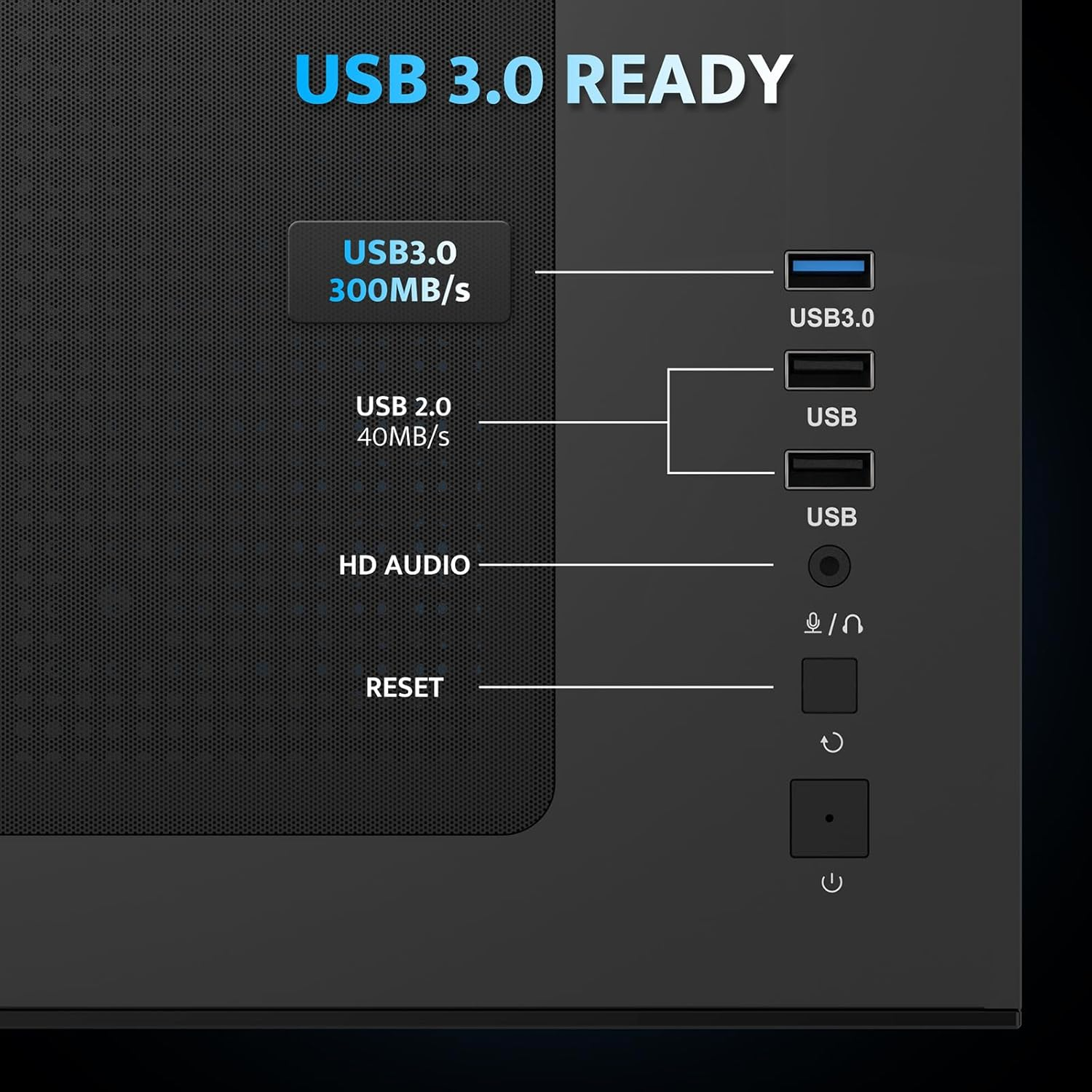 Darkflash ITX PC Case, Pre-Install 3 PWM ARGB Fans Computer Case, Full View Dual Tempered Glass ITX Case, Mini Size, Supports 240Mm AIO(C275P) (Black) - Black image number 3