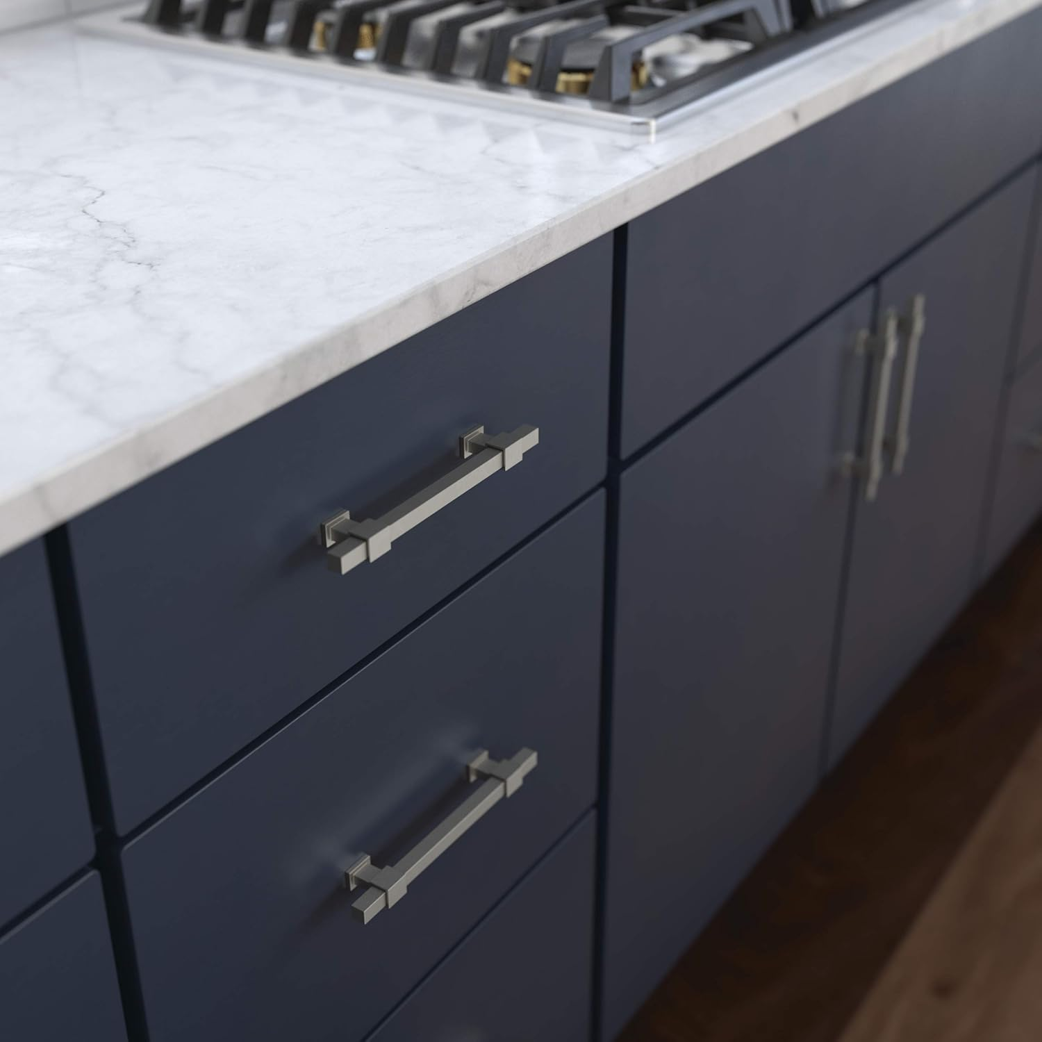 Franklin Brass Square Bar Adjustable Cabinet Pull, 1-3/8" to 6-5/16" (35-160Mm), 5-Pack, Satin Nickel P44368-SNM-B image number 4