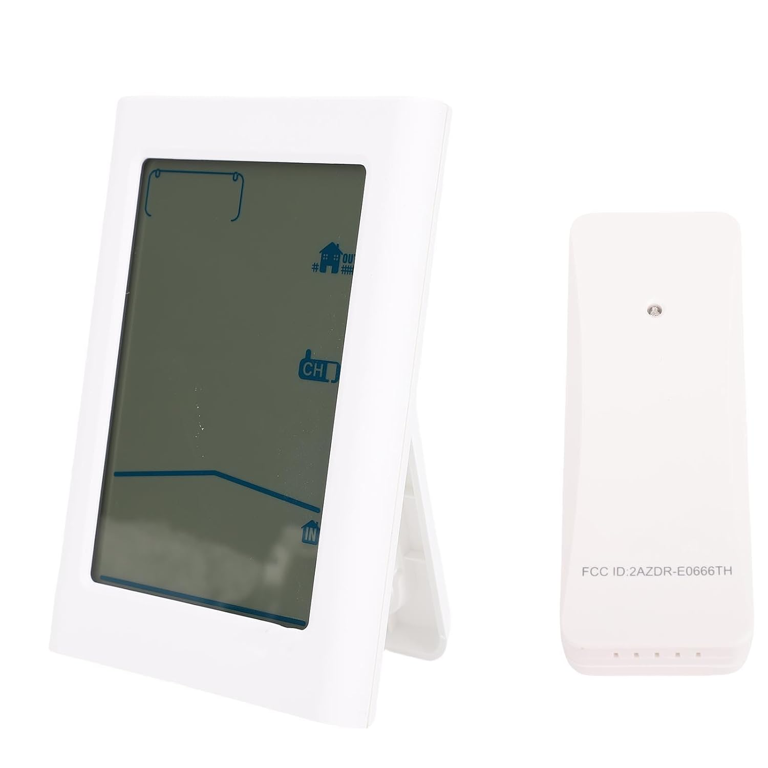 Indoor Outdoor Thermometer Wireless Weather Station, LCD Large Display Temperature & Humidity Monitor Weather Forecast with Clock image number 6