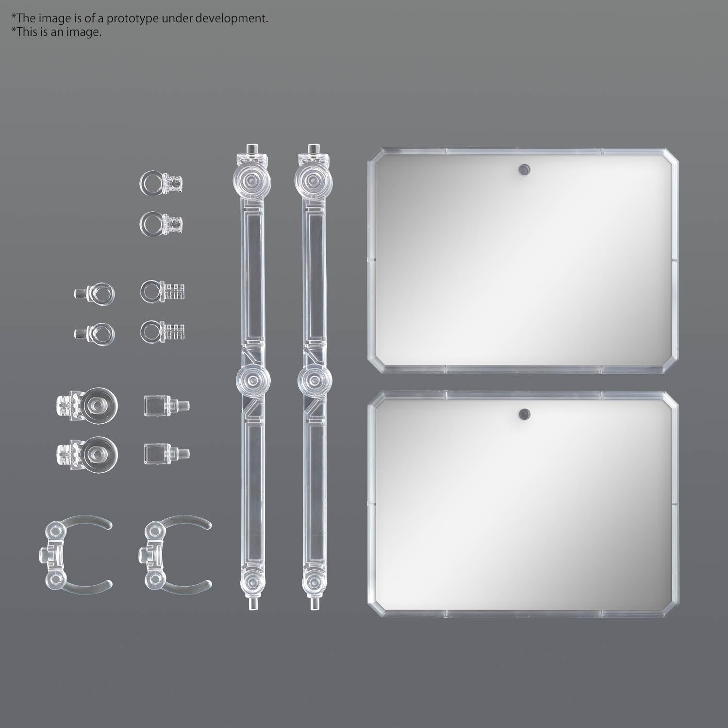 BANDAI HOBBY Gundam Action Base 7 [Clear Colour] Mirror Stickers Set image number 1