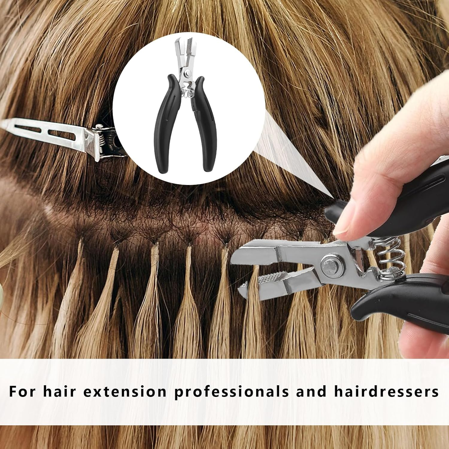 Extensions Pliers, Bonding Pliers, Bonding Pliers for Removal, Extensions Remover, Hair Extension Tool, Bonding Pliers for Bonding Extensions, Hair Extension Pliers for Bonding Extensions (150 G) image number 3
