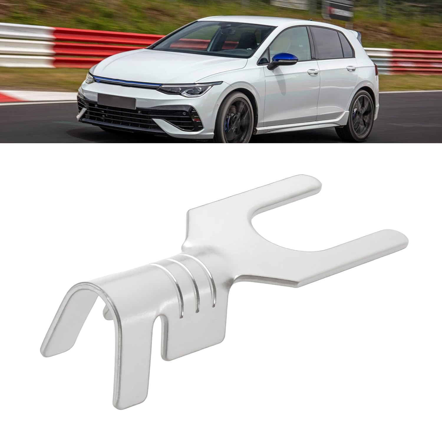 100Pcs Non-Insulated Fork Terminal M4 Tinned Copper Spade Crimp Terminals for Automotive Motorcycle, 0.5-1.5Mm&sup2; image number 3