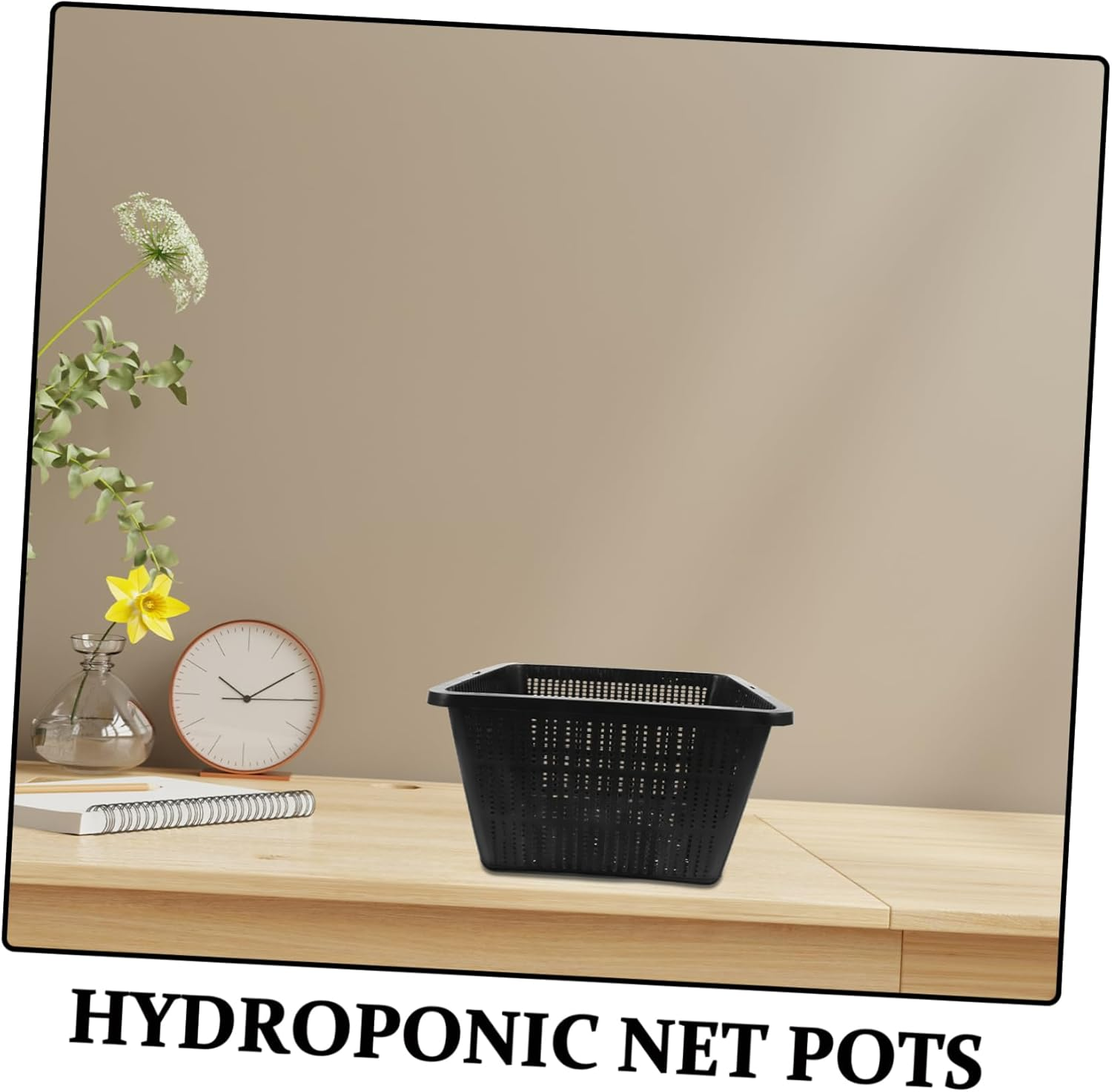 CIYODO Hydroponic Net Pots Set 2 Plastic Plant Baskets Mesh for Small Garden Supplies image number 5