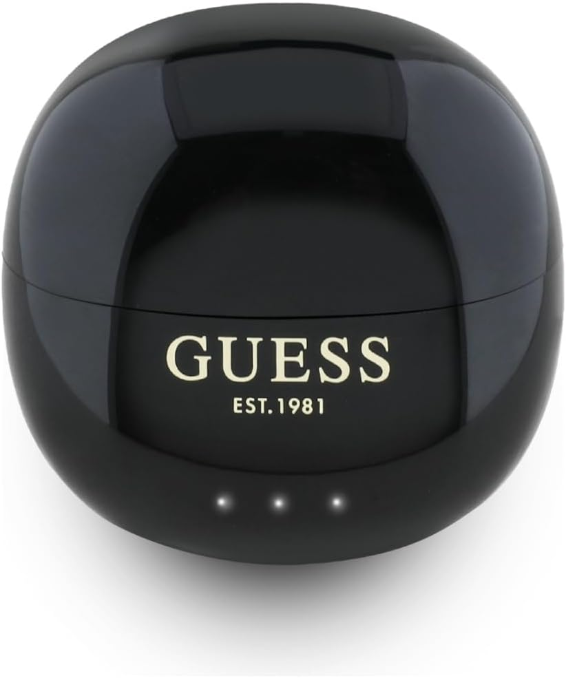 CG Mobile Guess TWS Headphones Glossy Effect Egg Shape Printed Classic Logo (Black) image number 5