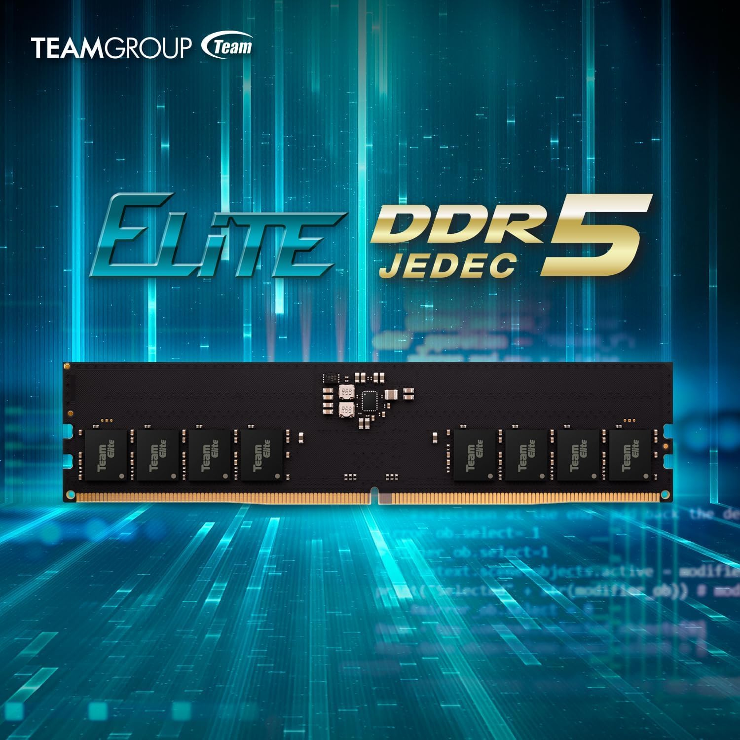 TEAMGROUP Elite DDR5 32GB Kit (2X16Gb) 6000Mhz PC5-48000 CL48 Non-Ecc Unbuffered UDIMM 288 Pin PC Computer Desktop Memory Module Ram Supports Intel & AMD TED532G6000C48DC01 image number 3