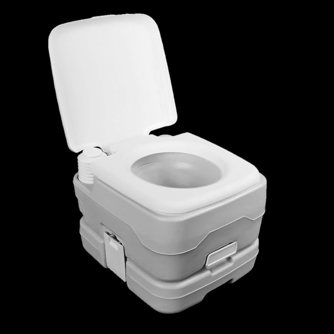 LEDON Portable Camping Toilet 10L with Flush Tank &ndash; Porta Potty for Outdoor Travel, RV, Caravan, Boat & Emergency Use &ndash; Lightweight Leak-Proof Commode with 12L Fresh Water Tank & Press Pump Flush image number 6