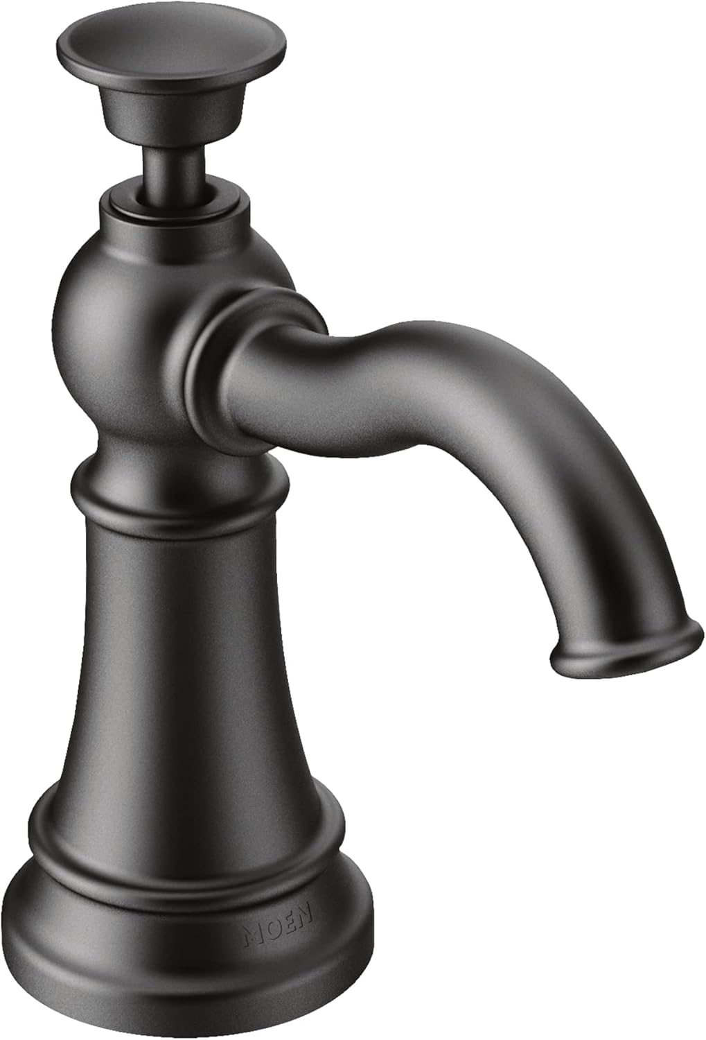 Moen S3945C Traditional Deck Mounted Kitchen Soap Dispenser with above the Sink Refillable Bottle, Chrome