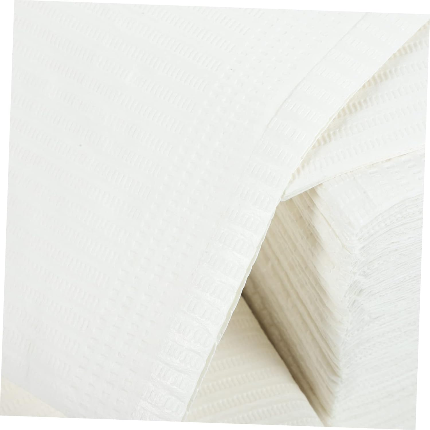 Garneck 125Pcs Disposable White Nail Table Mats - Manicure Desk Pads for Nail Art - Tattoo and Beauty Salons Pulp Paper Mats for Clean and Hygienic Workspaces image number 2