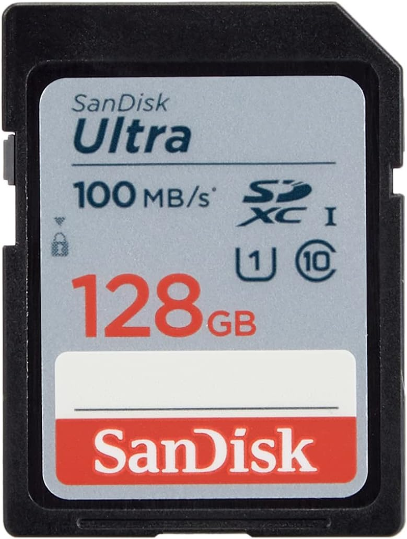 Sandisk 128GB Ultra SDXC UHS-I Memory Card - 100Mb/S, C10, U1, Full HD, SD Card - SDSDUNR-128G-GN6IN image number 1