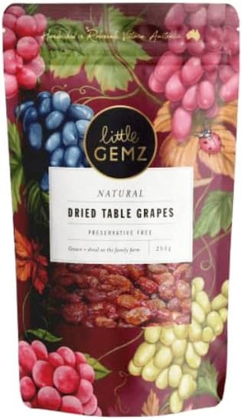 Little Gemz Sweet Celebration&trade; Dried Table Grapes 250G - Naturally Sweet image number 3