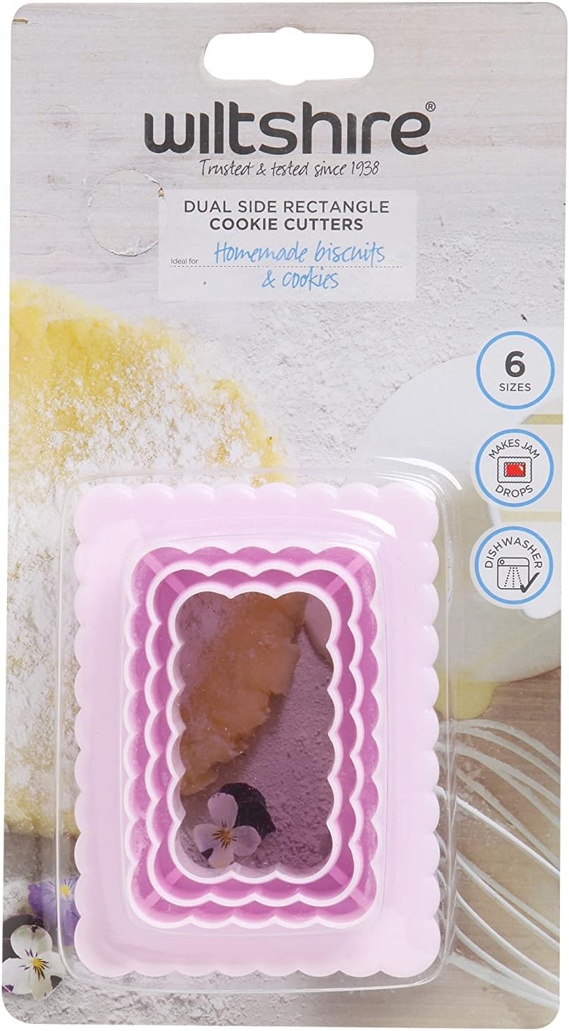 Wiltshire Dual Side Rectangle Cookie Cutters 3 Piece Set image number 1