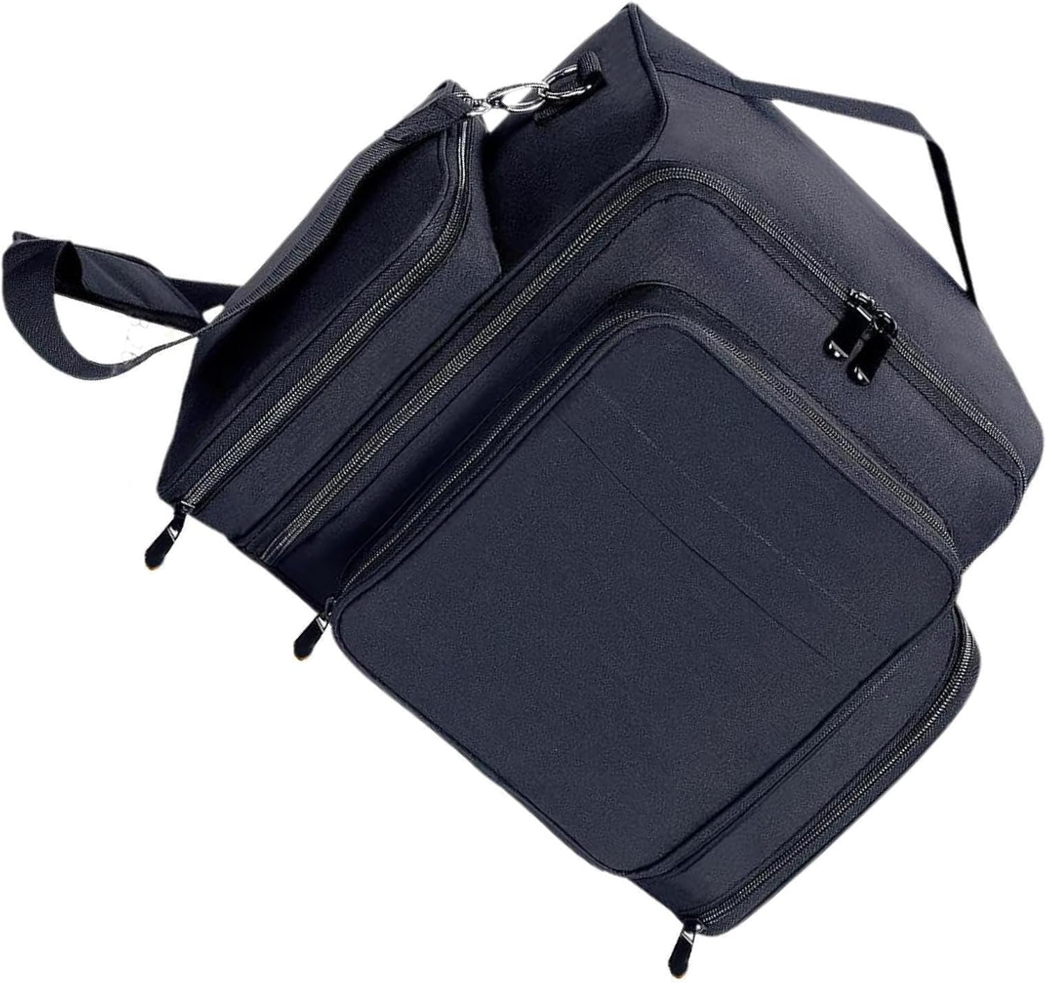 Portable Travel Storage Box Nail Polish Organizer Case Holds 60 Bottles with Removable Pouches and Adjustable Shoulder Strap Portable Travel Storage Box with 2 Detachable Bag image number 2