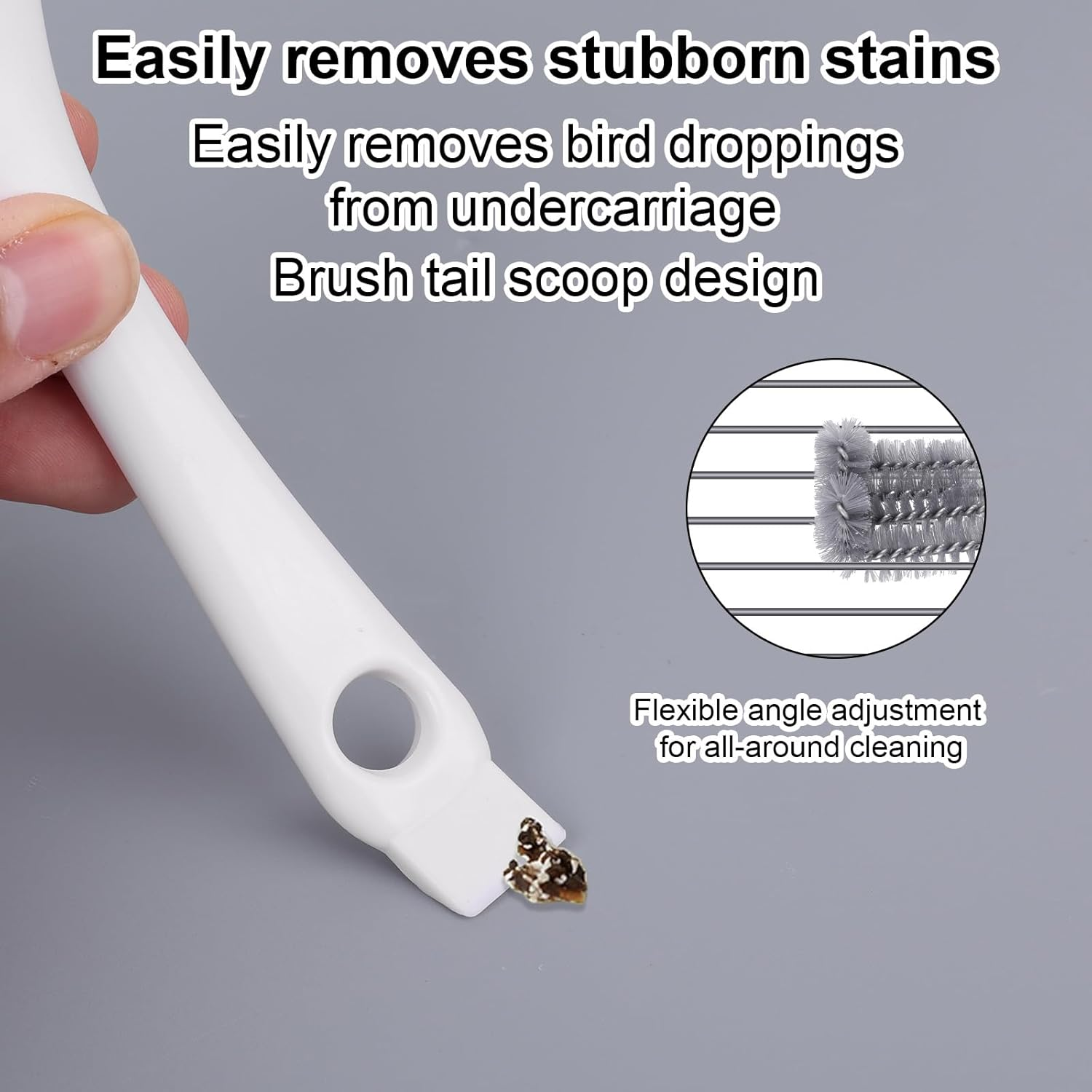 Bird Cage Cleaning Brush with Long Handle, Bird Cage Cleaner Durable Droppings Removal Tool for Pet Parrot Perches image number 6