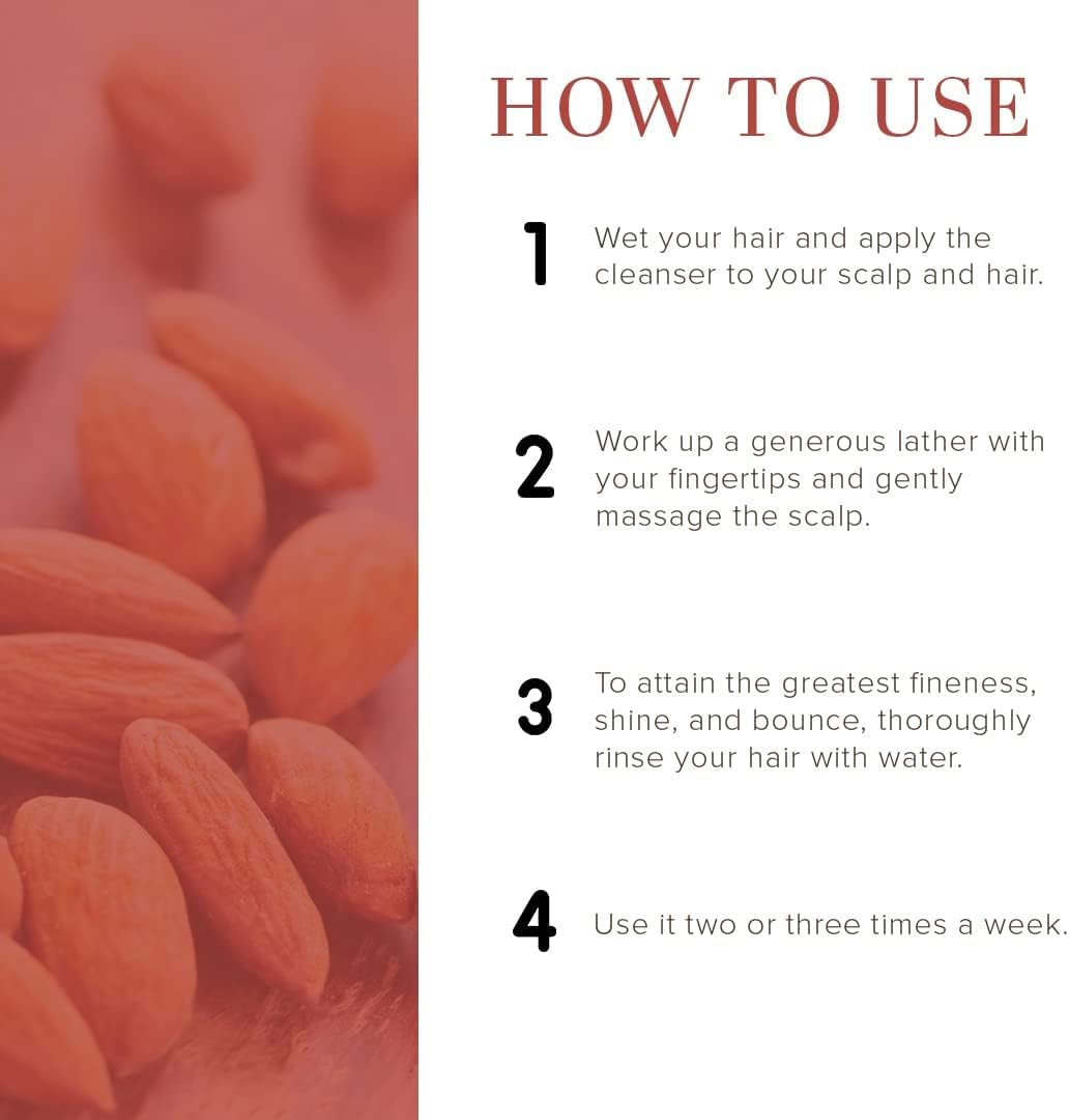 Green Velly Indian Khadi Natural Honey & Almond Hair Shampoo for Controlling Hair Fall |Natural Shampoo for Healthy & Shiny Hair |Suitable for All Hair Types, 210Ml image number 1