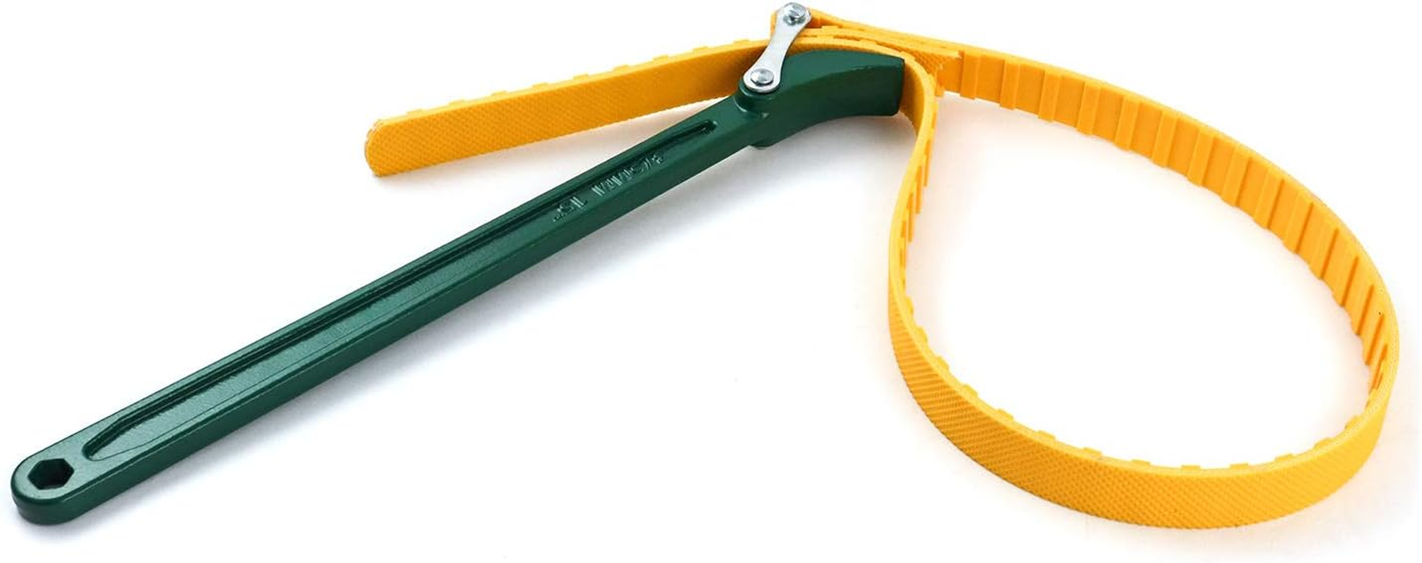 QWORK 15" Belt Strap Wrench, Multi-Purpose Adjustable Strap Oil Filter Strap Opener Wrench image number 6