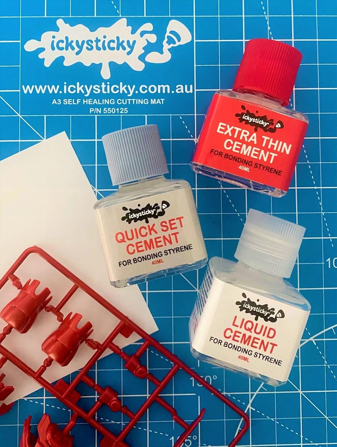Ickysticky Extra Thin Cement 40Ml for Styrene for Styrene Model Kits Tamiya Kits image number 1
