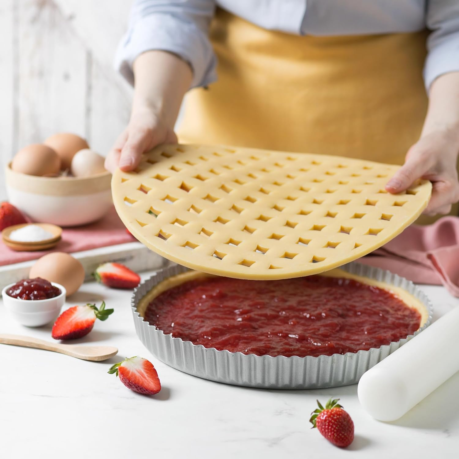 DECORA Arabesque Crust Cutter, White, 30 X 30 X 3 Cm image number 6