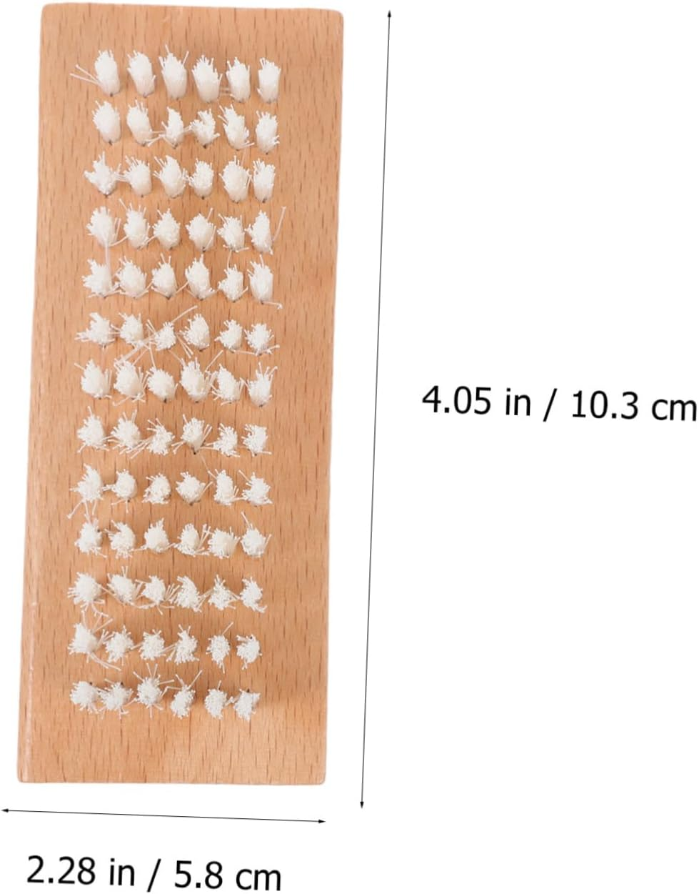 ERINGOGO Nylon Bristle Nail Brush Two Sided Nail Tool Wooden Manicure Brush Art Tool Pedicure image number 2