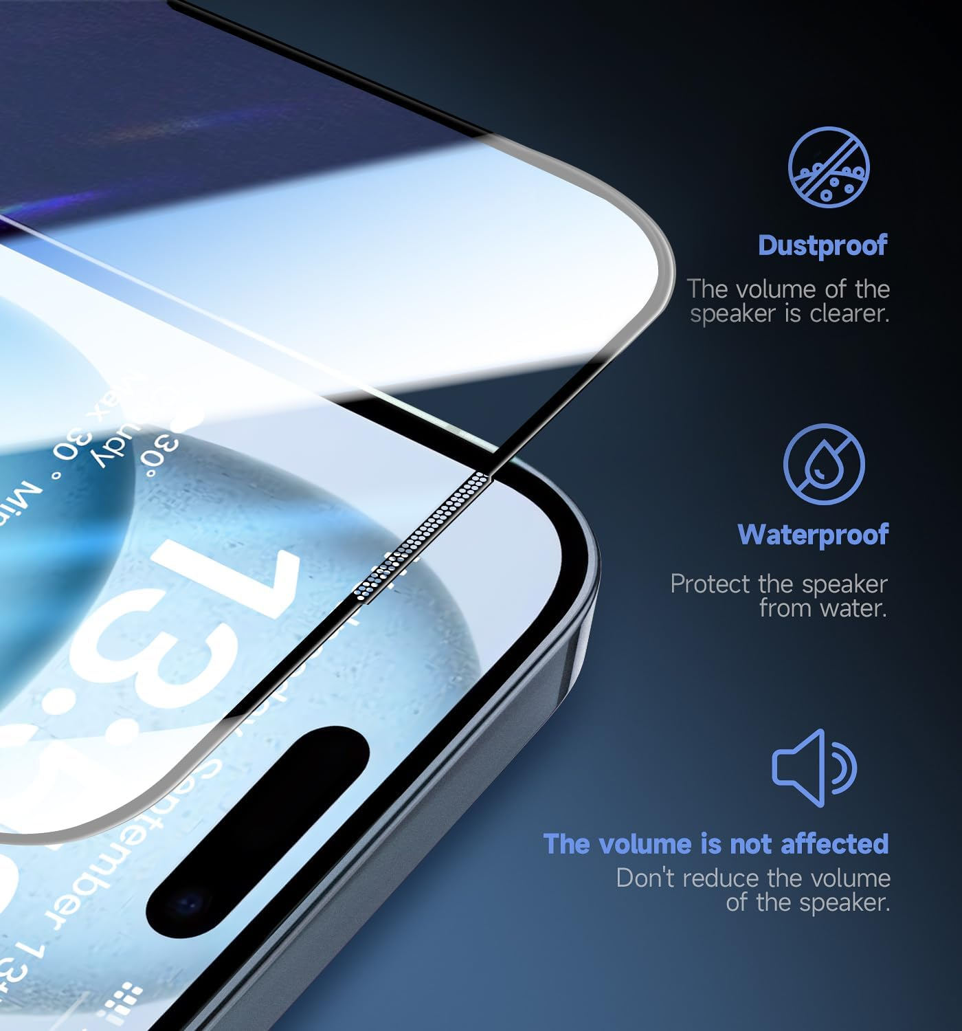 MAGIC JOHN 2 Pack for Iphone 15 6.1 Inch Tempered Glass Screen Protector, Auto Dust-Elimination, Bubble Free, HD Clear, Easy Installation image number 5