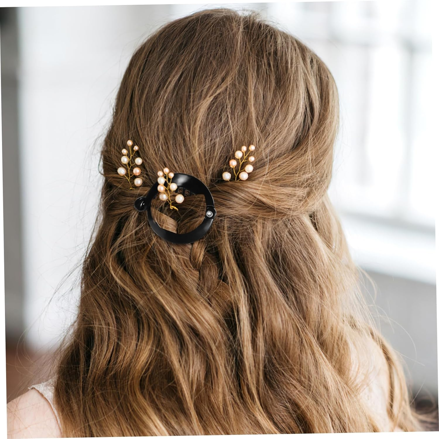 ASAKKURA 18 Pcs Banana Hair Clips Vintage Style Hair Accessories for Women Secure Hold Lightweight Clips for Ponytails Buns and Updos image number 6