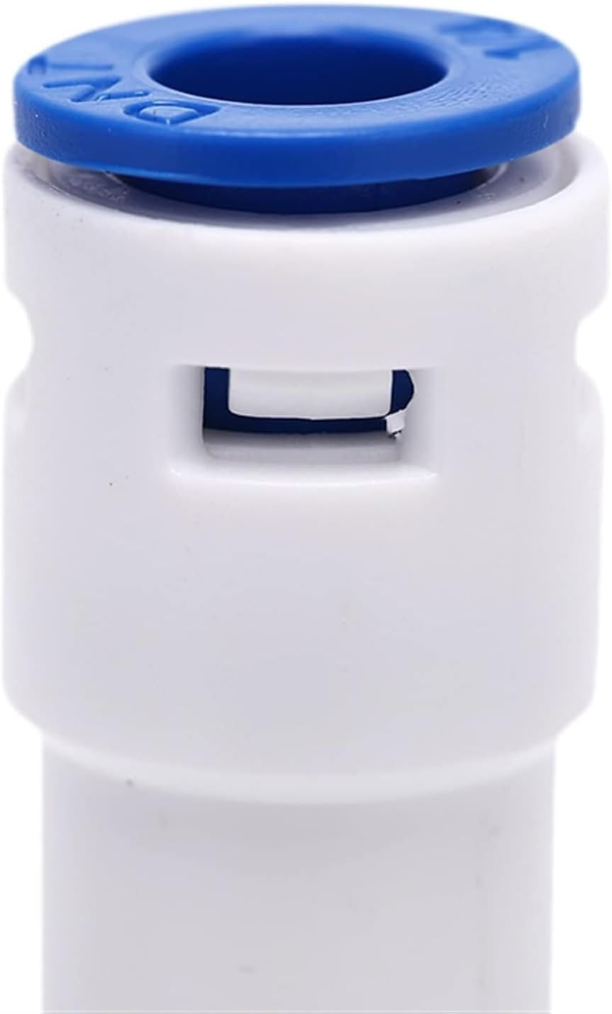 Hunken 6 Pcs 1/4" (6.4 MM) Push-To-Connect One-Way Check Valve, Quick Connect Tube Fittings for RO Systems, Reverse Osmosis Water Filters & Purifiers