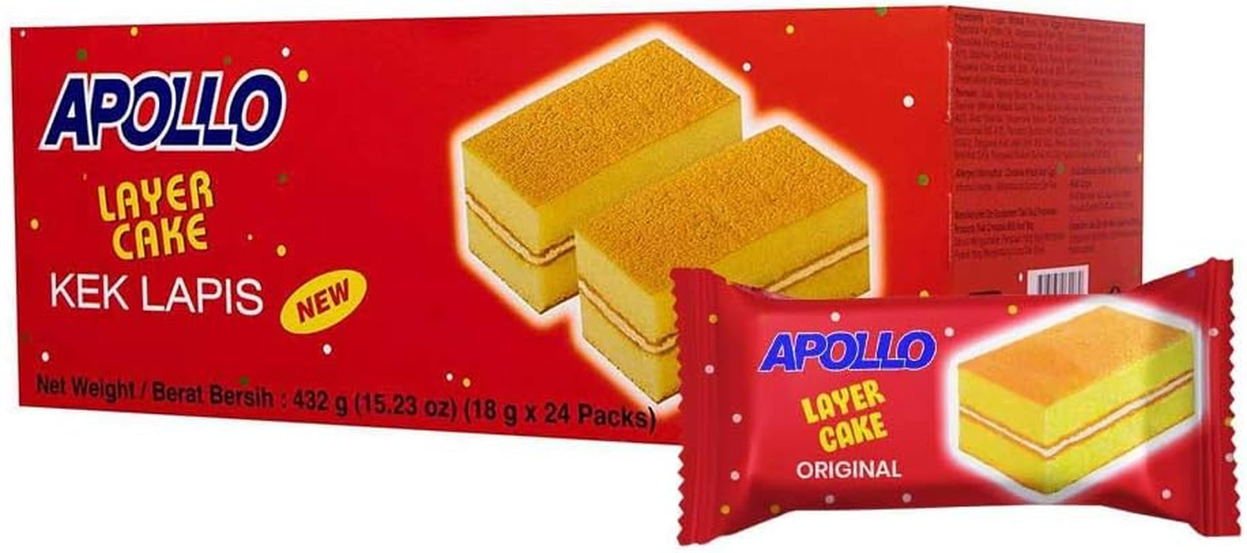 Apollo Original Cake 18G 24Pcs image number 3