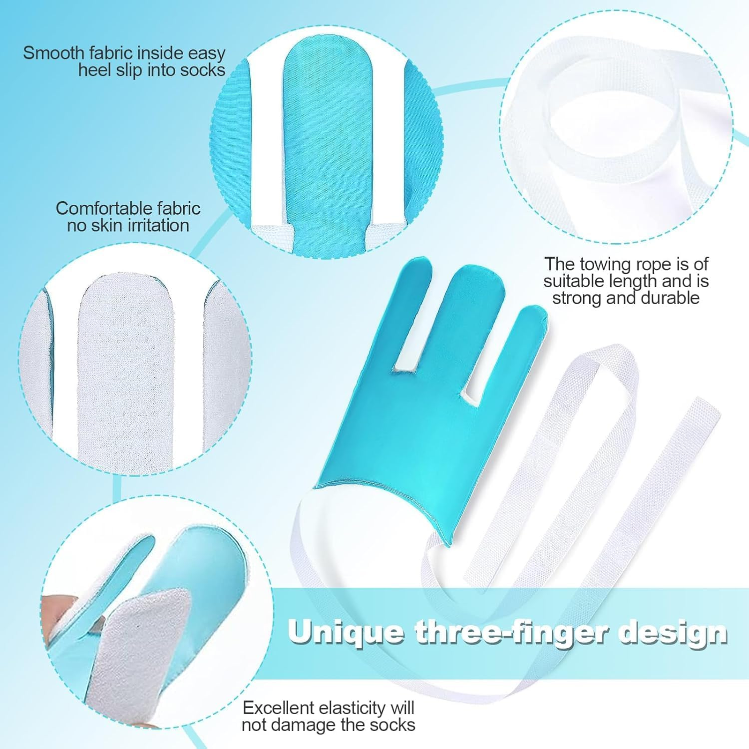 Sock Aid Tool,Easily Pull on Socks without Bending, for Elderly, Disabled,Pregnant, Diabetics image number 2