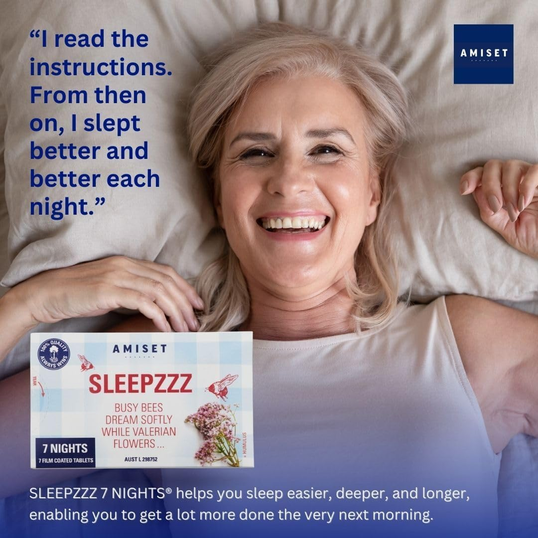 SLEEPZZZ &reg; Melatonin Free Sleep Supplement, 35 Tablets (5-Pack) - Magnesium Glycinate Alternative, Melatonin Gummies Alternative, Sleep Aid with Valerian, Hop and Gentian, Sleep Tablets for Adults image number 6