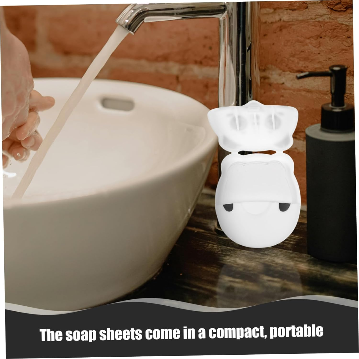 NAMOARLY Portable Disposable Soap Sheets for Hand Washing Mini Paper Soap Flakes for Travel and Camping image number 4