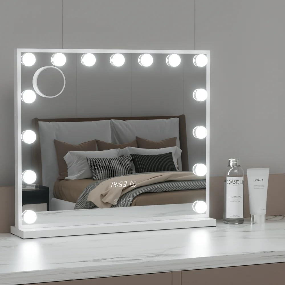 Embellir Makeup Mirror Hollywood 60X52Cm 15 Led Time image number 5
