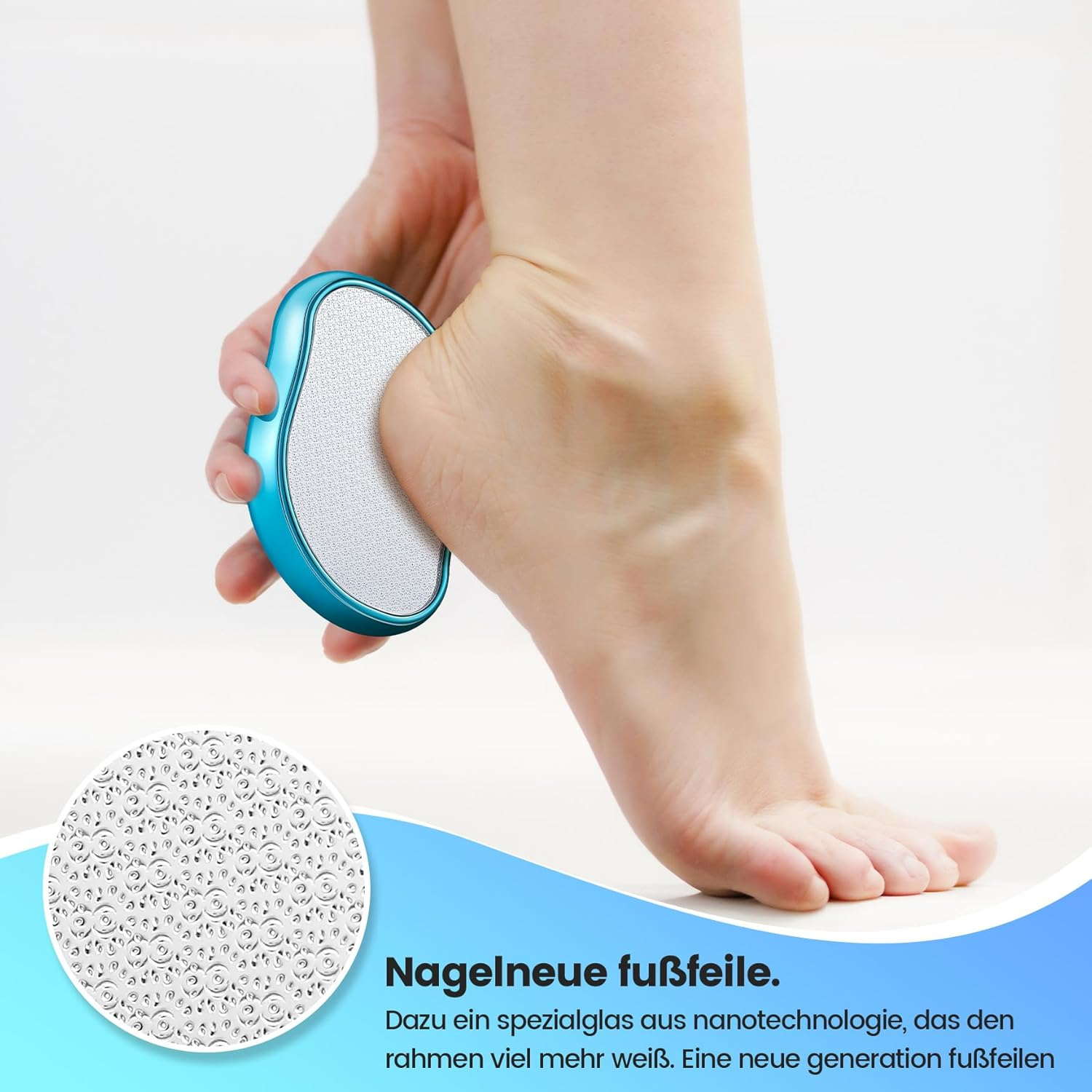 BEZOX 2-In-1 Nano Glass Callus Remover - Effective Nano Glass - Professional Pedicure - Premium Callus File image number 3