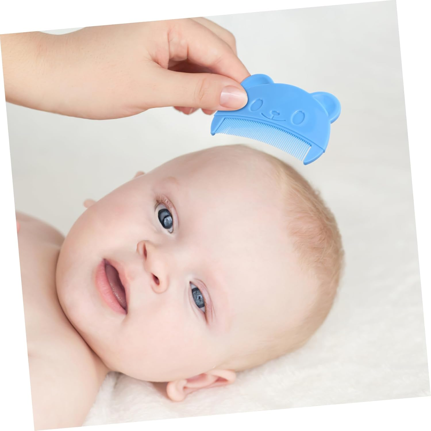 Ifundom 2Pcs Hair Combs Fine Tooth Portable Bear Shape Cradle Cap Removal Comb for Boys and Lightweight Grooming Tool for Dandruff and Detangling image number 4