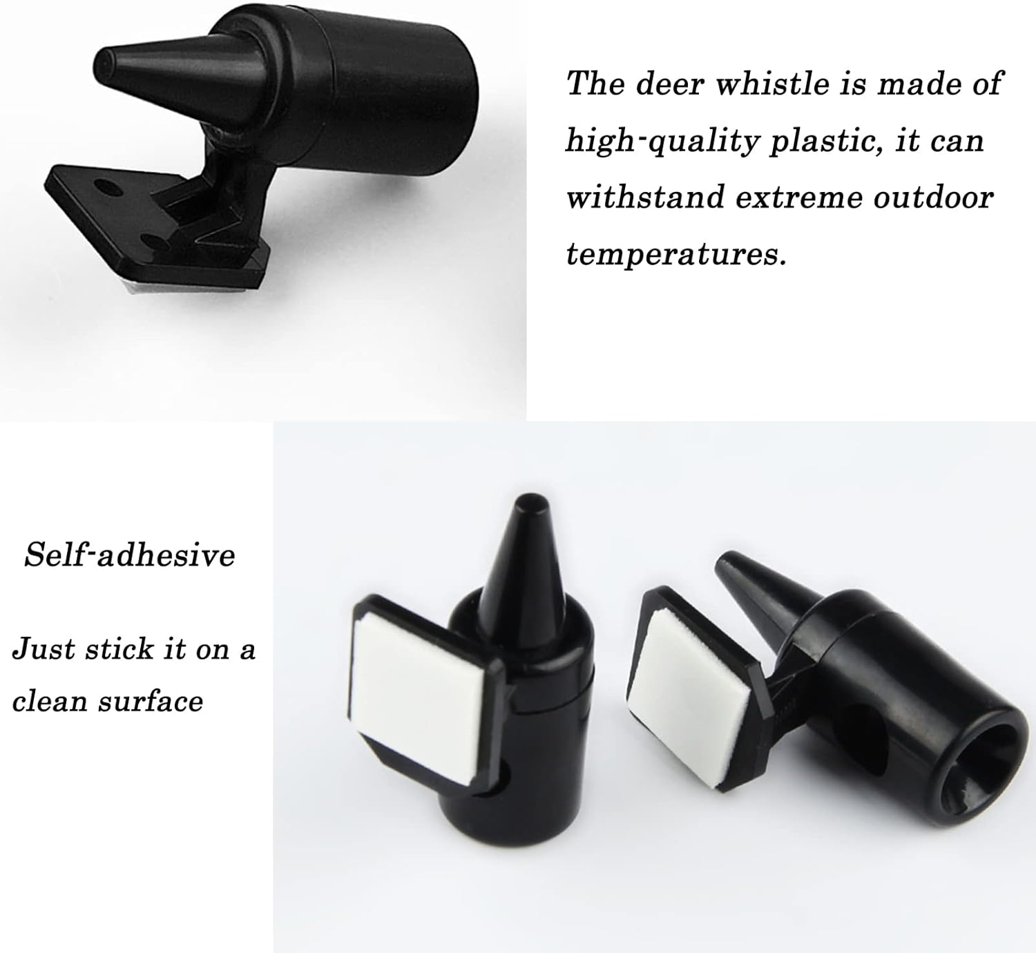 Pack of 6 Car Deer Warning, Ultrasonic Wildlife Warning, Stag Whistle Ultrasonic, Deer Whistle Warning, for Cars, Vehicles, Motorcycles image number 5