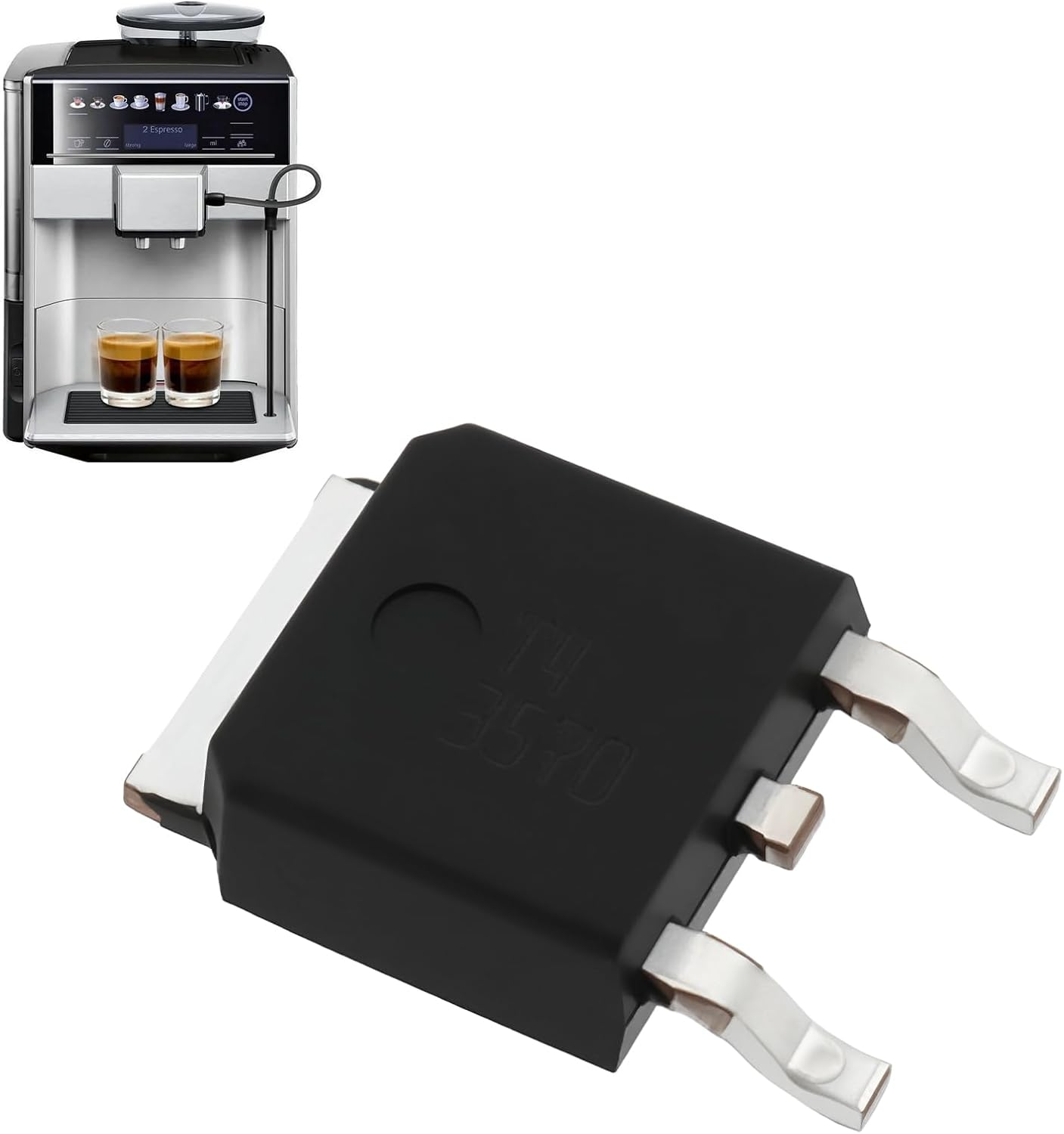 Create Idea 4PCS Power Board Electronics Triac T43570 of Coffee Maker Compatible with Siemens Compatible with Bosch Verobar EQ7 image number 2