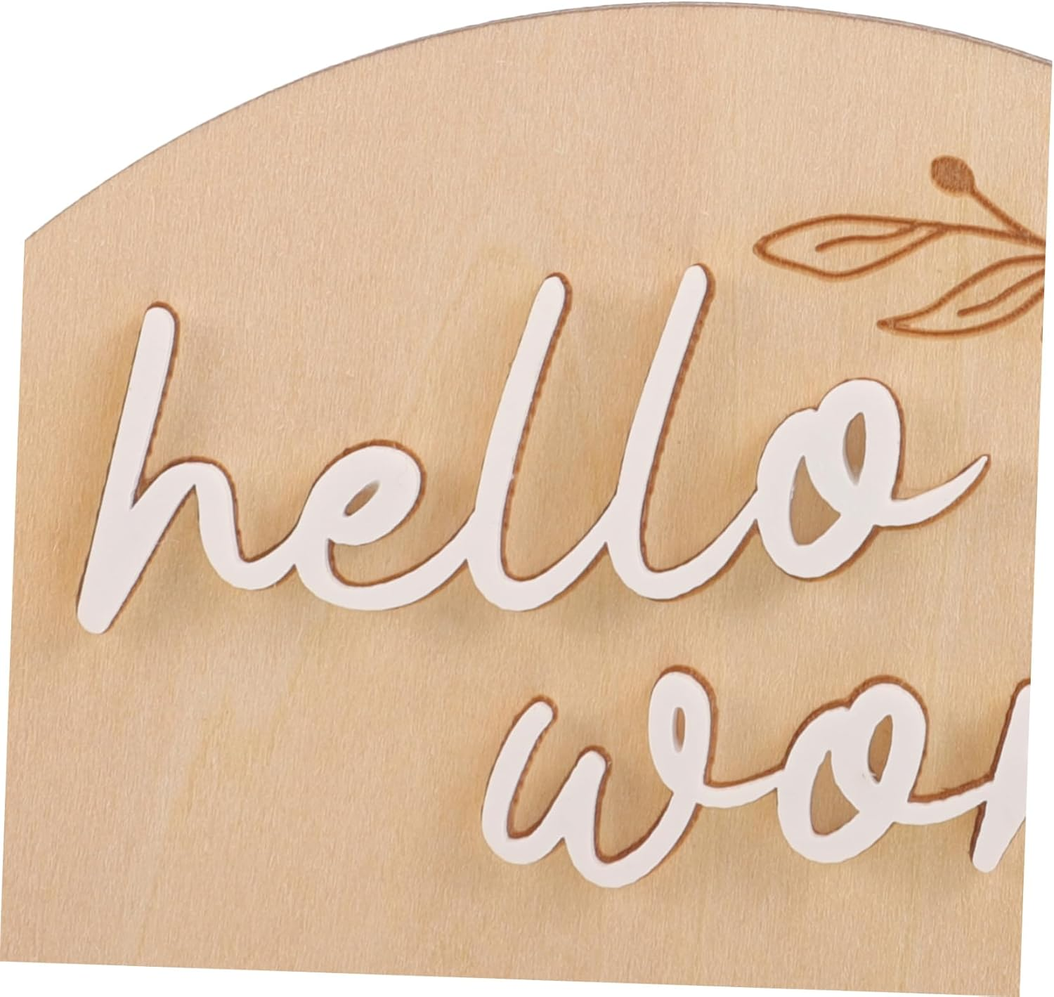 2Pcs Newborn Birth Announcement Wooden Milestone Discs Sign for Babies for Nursery Decor and Baby Photos image number 6