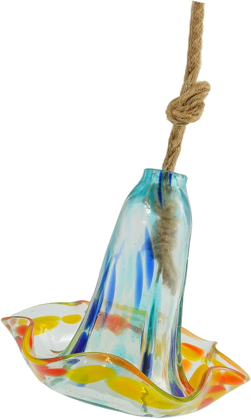 Glass Hummingbird Feeder Outdoor Waterer Fit for Natural Habitats Bird Lovers Easy Setup Garden Decoration Hummingbird Attractor Feeder Weather Resistant