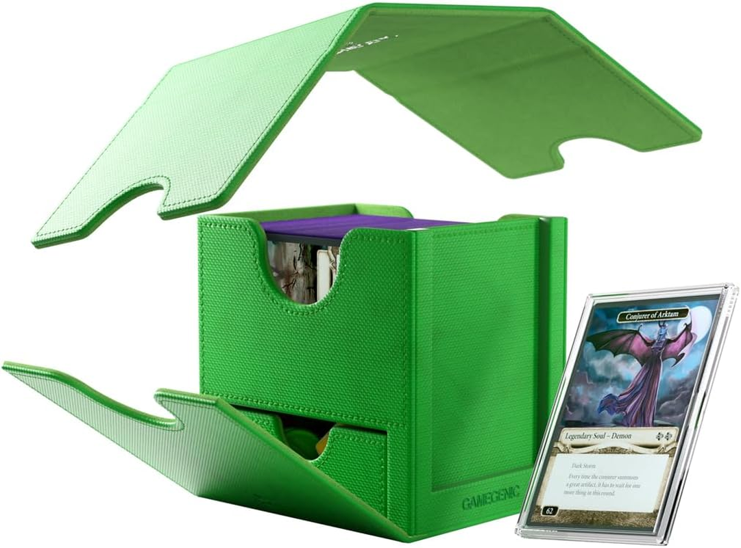 Gamegenic Sidekick Pro 100+ XL Convertible Slide Card Case, Green image number 4