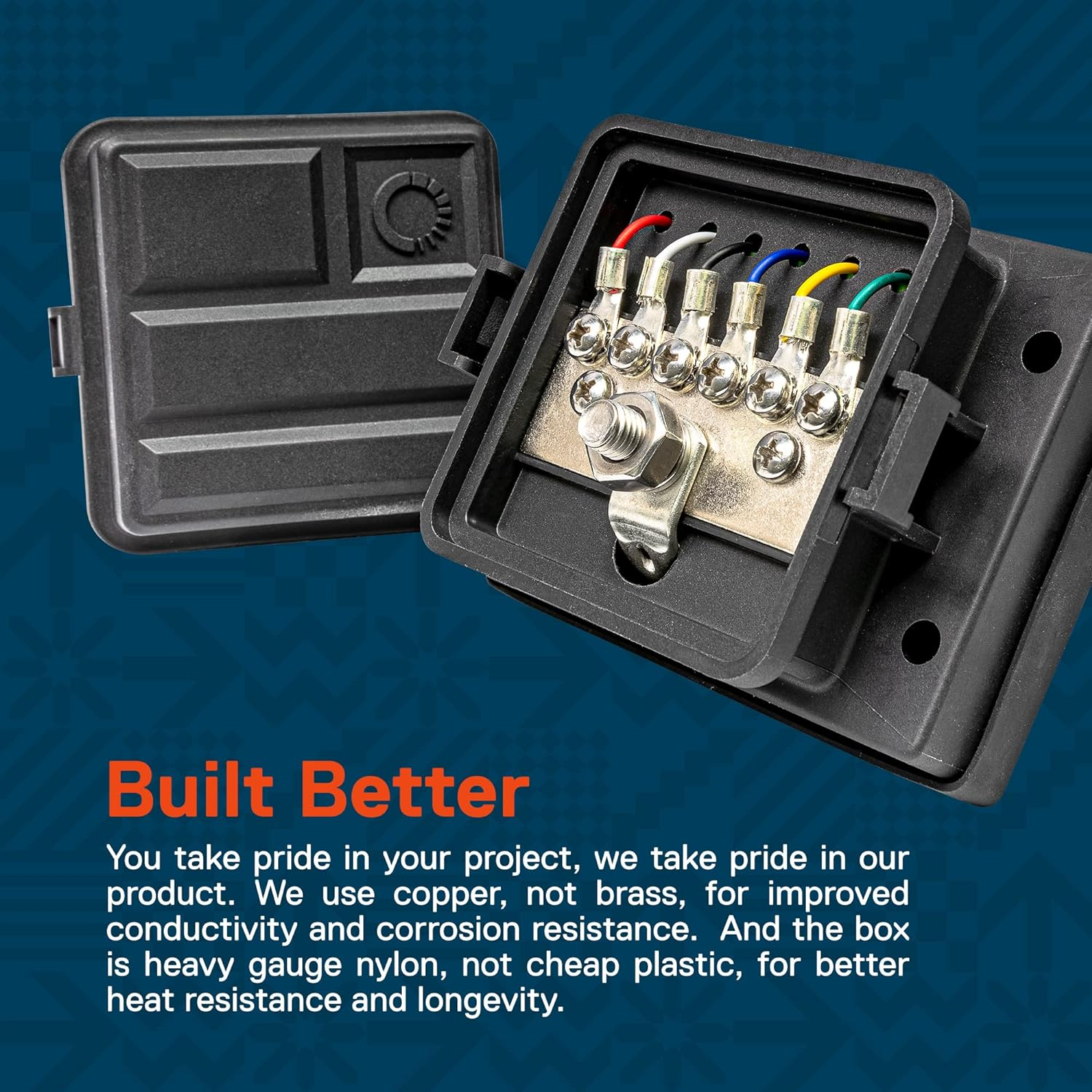 Waterproof Ground Power Distribution Terminal Block Battery Bus Bar [Max. 300V AC/48V DC] [IP65] [Positive/Negative] Insulated Busbar for 12V Automotive Auto Vehicle Marine Car Trailer RV Boat image number 3