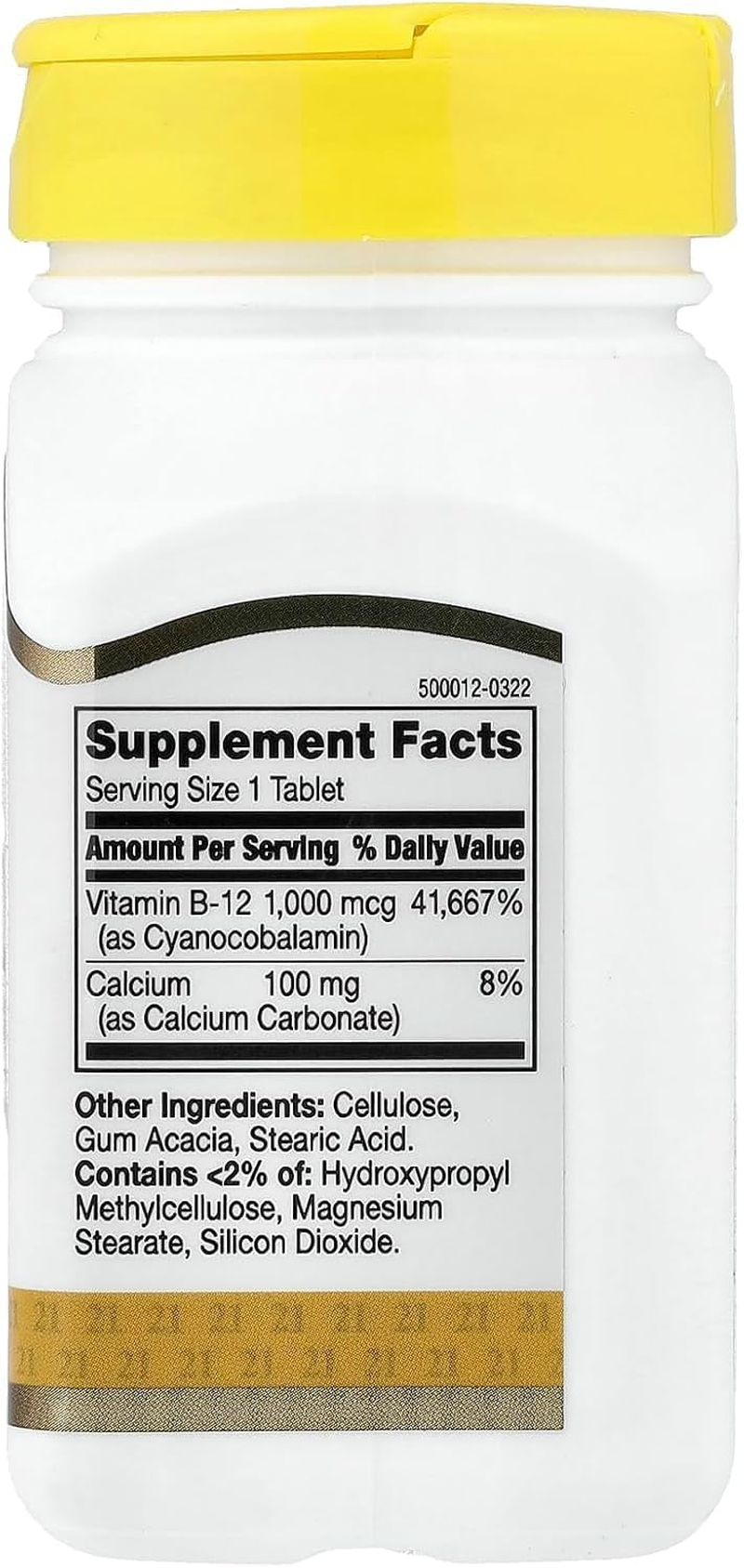 21St Century B 12 1000 Mcg Prolonged Release Tablets, 110 Count image number 1