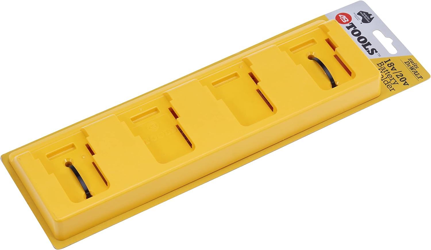 48 Tools Battery Holder for Dewalt 18V & 20V Battery Holder - Durable Wall Mount Storage for Cordless Power Tool Batteries, Easy Install, Commercial-Grade ABS image number 1