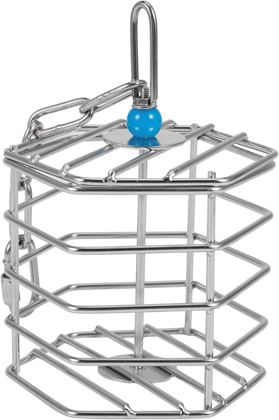 Pvcqjkd Pet Bird Parrot Squirrel Bold Stainless Steel Food Hanging Cage Foraging Toys Macaw Cockatoo Hunt Feeder Entertainment Toys image number 6