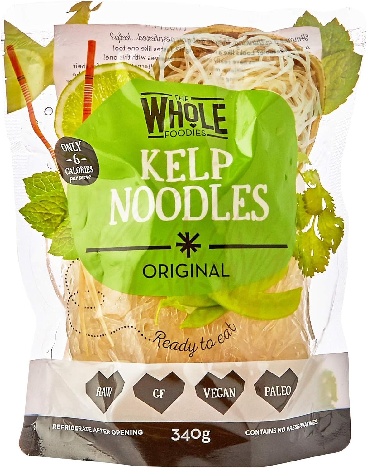 The Whole Foodies Original Kelp Noodles, 340 G image number 2