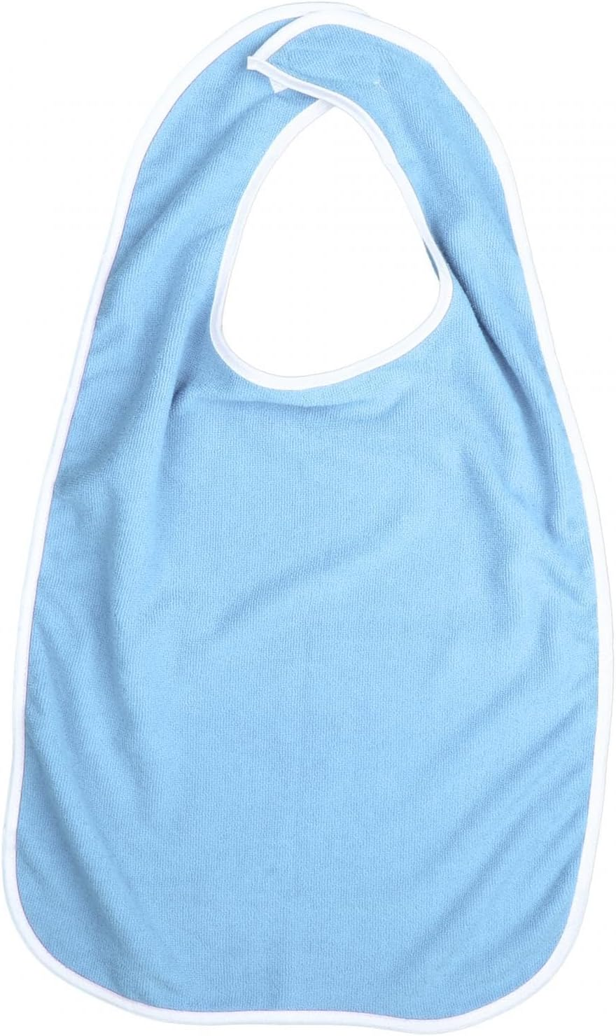 Adult Bib Waterproof Eldly Bib Adult Washable Dining Bib Mealtime Bib Clothing Protector for Elderly Men Women, White