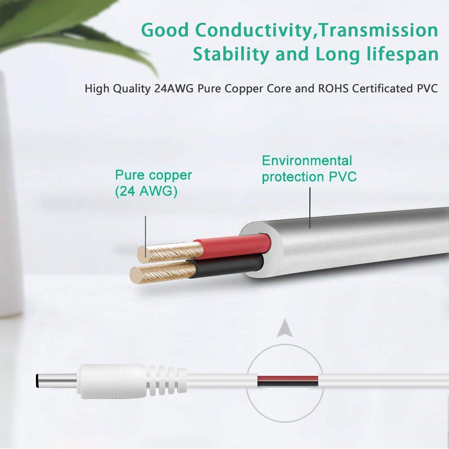 Replacement Charger Cord for LELO Gigi/Gigi 2, Mia, Mona/Mona 2 / Mona Wave, Lna Wave, Ora/Ora 2, Lily/Lily 2, Liv/Liv 2, FOREO Luna Series Facial Cleanser Charger Cable image number 5