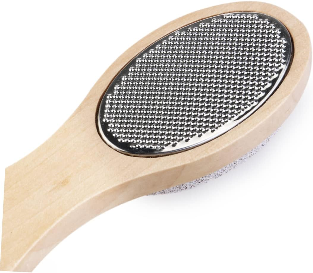 FOMIYES 4-In-1 Foot File Callus Remover Pumice Stone Nail Brush for Foot Exfoliation image number 2