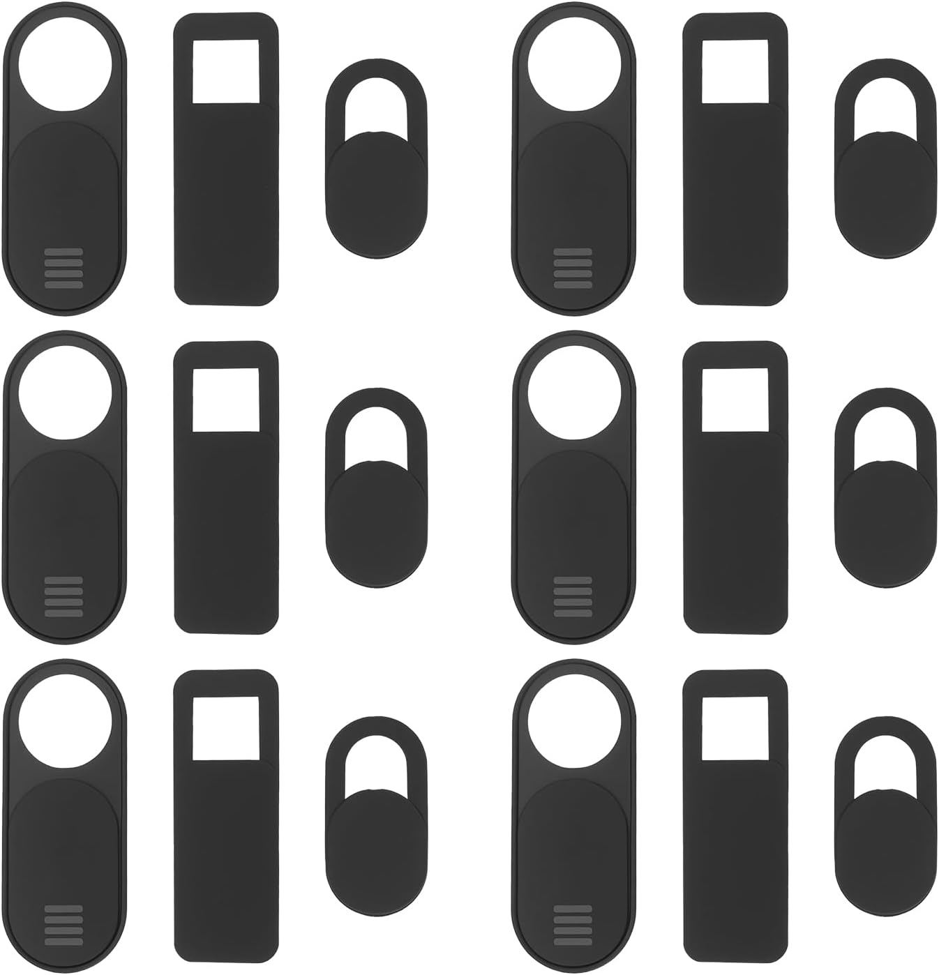 Ecsing 18PCS Webcam Camera Cover Slider Webcam Cover Blocker for Laptop Camera Phone Tablet Desktop Computer Smart Phone Sliding Type Cover