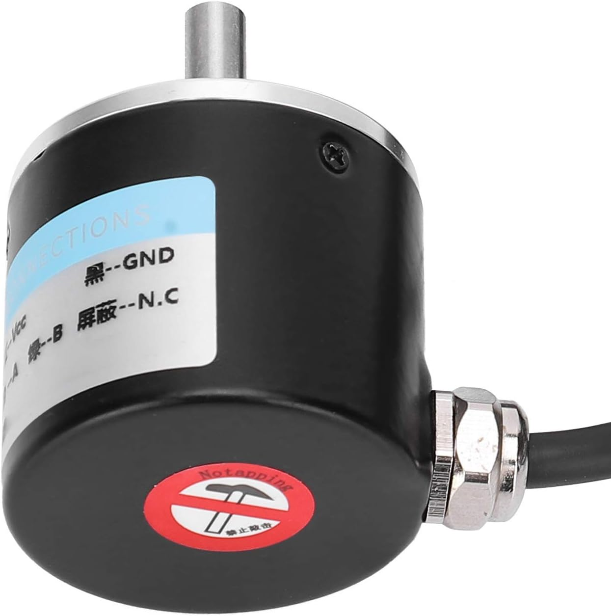 Marhynchus Encoder AB 2 Phase Incremental Encoder, DC 5‑24V 3000-6000 RPM Solid Shaft for Auto Engineering (360B) image number 2